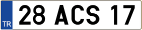 Trailer License Plate